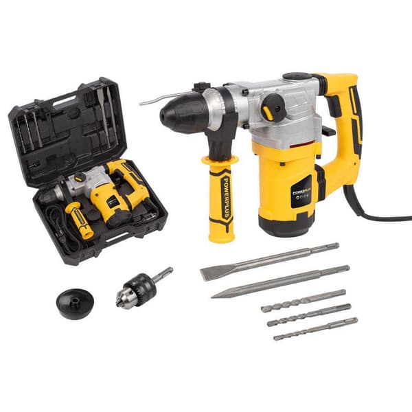 Powerplus Hammerboremaskine Powx1175 1600w Søvfarvet