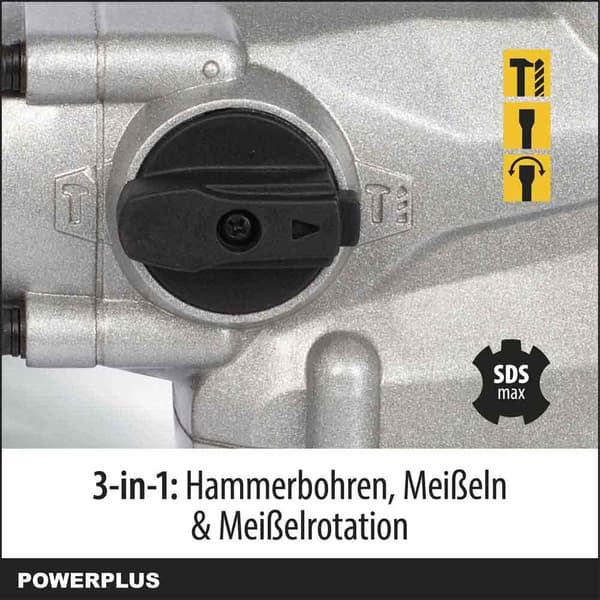 Powerplus Hammerboremaskine Powx1179 1600w Søvfarvet