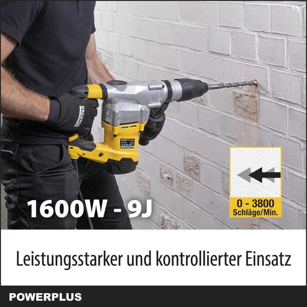 Powerplus Hammerboremaskine Powx1179 1600w Søvfarvet