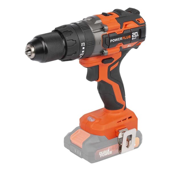 Powerplus Akku Skruetrækker Boremaskine Powdp15220 20v 65nm Søvfarvet