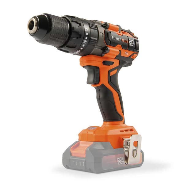 Powerplus Akku Skruetrækker Boremaskine Powdp15220 20v 65nm Søvfarvet