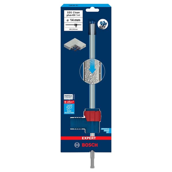 Bosch Professional Forstærket Betonhammerbor Med Støvsugning Sds Clean Plus-8x 14x200x350 Mm Søvfarvet