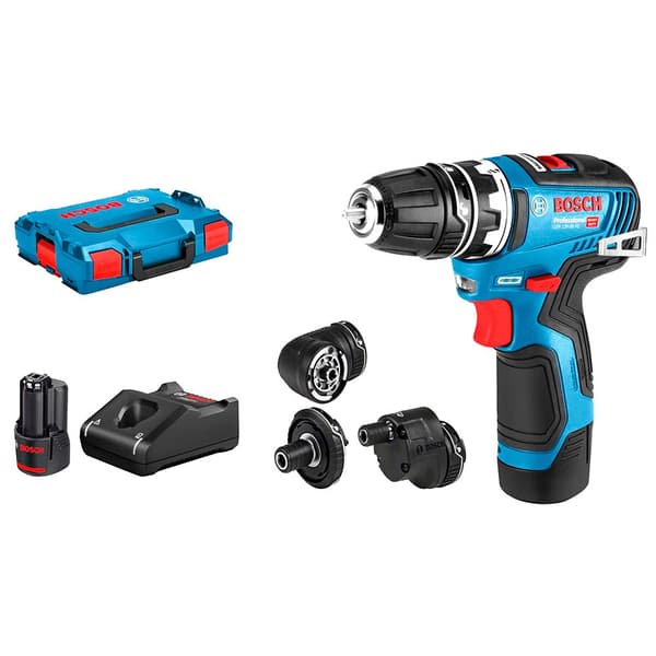 Bosch Professional Trådløs Gsr 12v-35 Fc Flexi Clic Blå