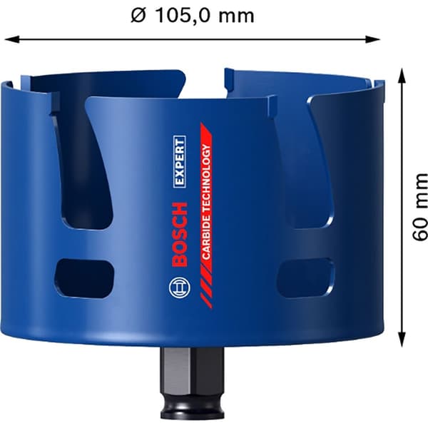 Bosch Professional Sierra Krone Expert Construction Material Power Change 105 Mm Transparent
