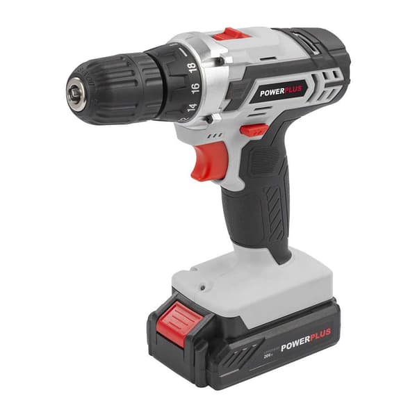 Powerplus Akku Boremaskine Powc1071 20v Søvfarvet