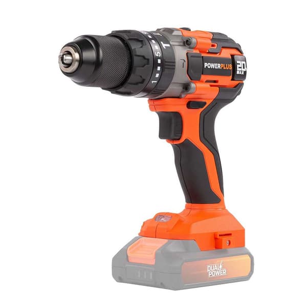 Powerplus Akku Skruetrækker Boremaskine Powdp15200 20v 50nm Søvfarvet
