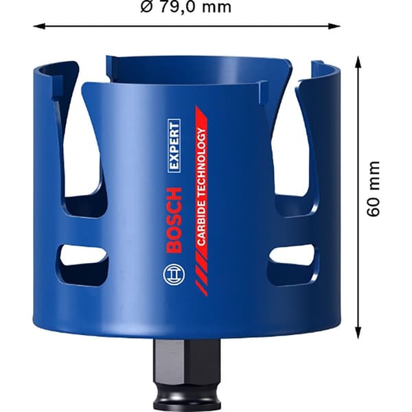 Bosch Professional Sierran Kruunu Expert Construction Material Power Change 79 Mm