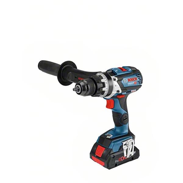 Bosch Professional Hammerboremaskine Gsb18v-110c+2x4.0ah Proc+gal18v-40+l-boxx Søvfarvet