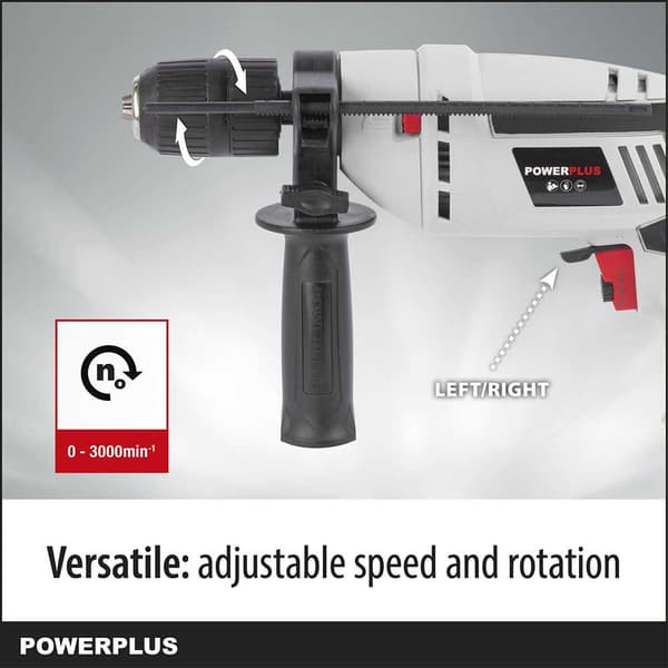 Powerplus Hammerboremaskine Powc10200 600w Søvfarvet