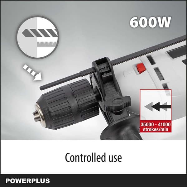 Powerplus Hammerboremaskine Powc10200 600w Søvfarvet
