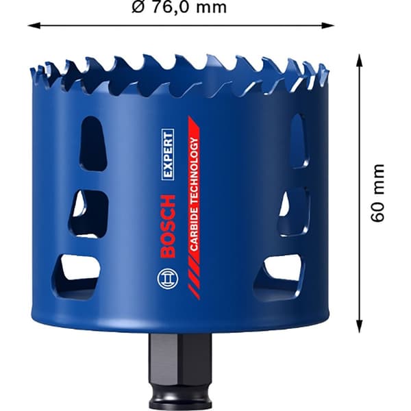 Bosch Professional Sierra Krone Expert Tough Material Power Change 76 Mm Transparent