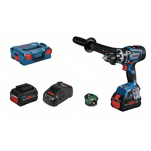 Bosch Professional Hammerboremaskine Gsb 18v-150 C 2x8.0 Pc+gal1880 L-boxx Søvfarvet