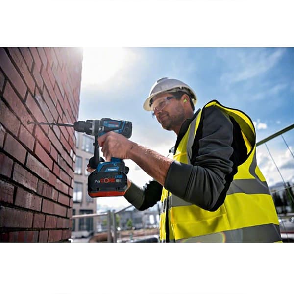 Bosch Professional Vasarapora Gsb 18v-150 C L-boxx Hopeinen