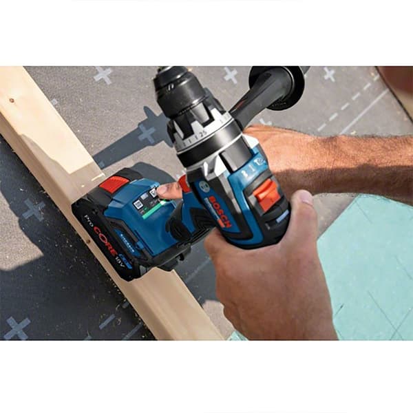 Bosch Professional Vasarapora Gsb 18v-150 C L-boxx Hopeinen