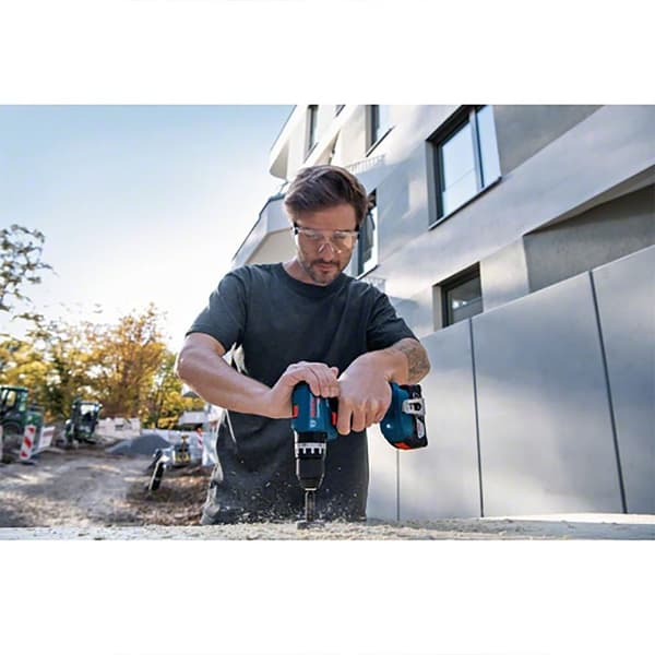 Bosch Professional Hammerboremaskine Gsb18v-45+2x2.0ah+gal18v-20+lc Søvfarvet