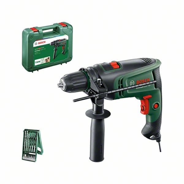 Bosch Professional Hammerboremaskine Og Tilbehørssæt Uneversalimpact 730 X-line 15 Enheder Søvfarvet