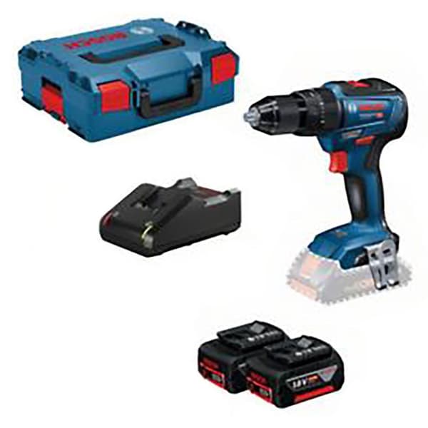 Bosch Professional Trådløs Borehammer Gsb 18v-55 3x5.0ah Gal 18v-40 L Søvfarvet