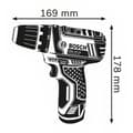 Miniatyrbild 3 av 3: Bosch Professional Batteri Skruvmejsel Gsr 12v-15 + 2x2.0 Ah + L-boxx Silver
