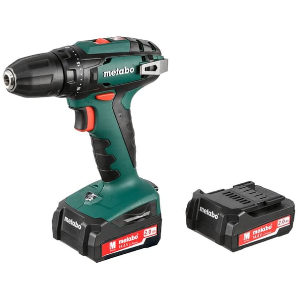 Metabo Trådløs Med Bs 14/4v 2 Batterier Grøn