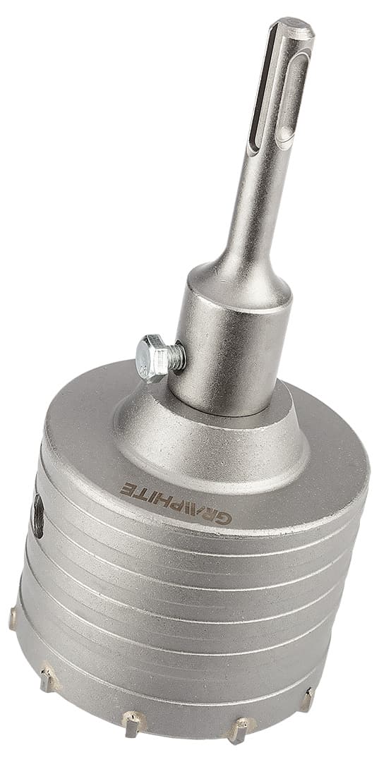 85 mm Widia hulsav med SDS+ adapter og pilotbor