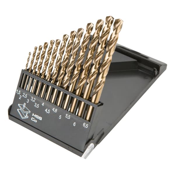 HSS-Co metalbor 1,5-6,5 mm, sæt med 13 stk.