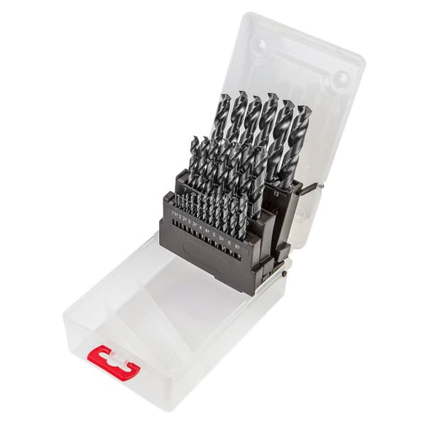HSS-G metalbor, 1,0-13,0 mm, sæt med 25 stk.