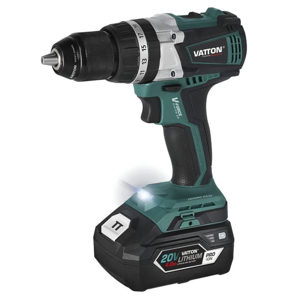 Vatton Børsteløs Hammerbor 1 Batteri 4.0ah 20v