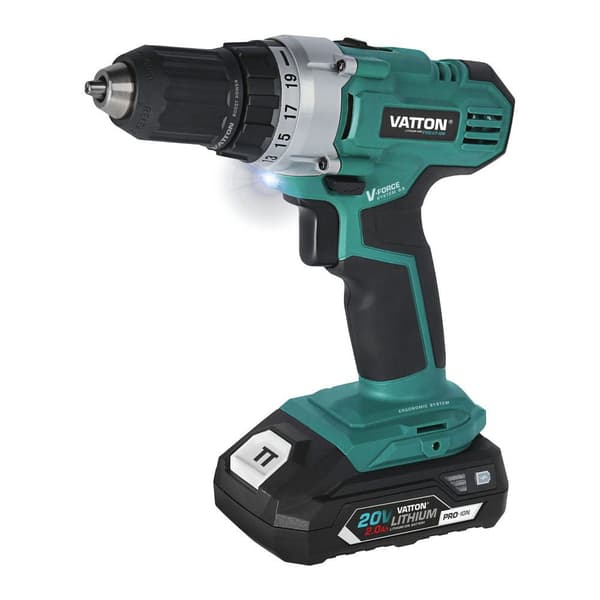 Vatton Bore-/skruemaskine 1 Batteri 2.0ah 20v