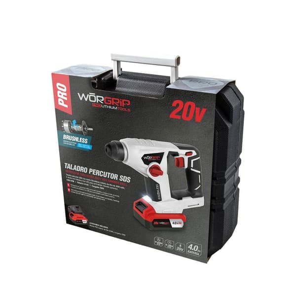 Worgrip Borrhammare Sds Utan Borstar 4.0ah 20v