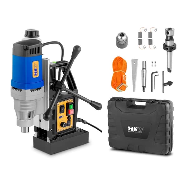 Magnetisk boremaskine med magnetisk base + kuffert 1380W MSW-MD32-PRO