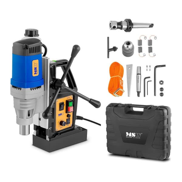 Magnetisk boremaskine med magnetisk base + kuffert 1680W MSW-MD60-PRO