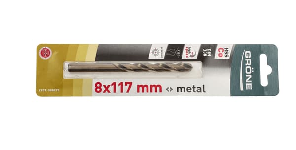 Grone-metalliporanterä 8 x 117 mm