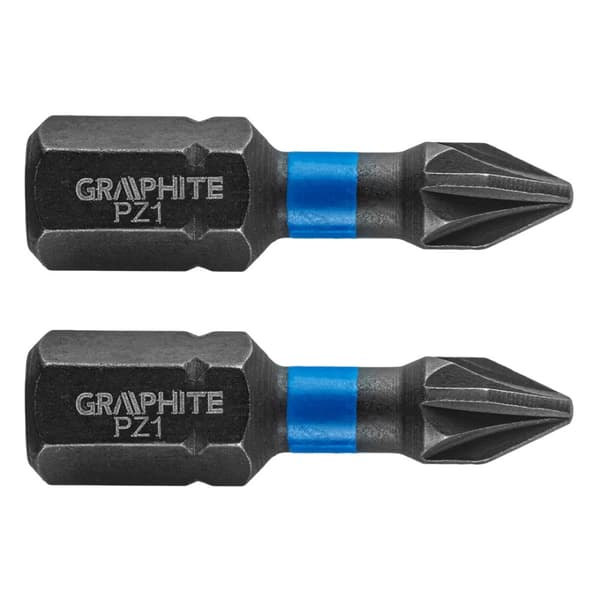 Slagbitar PZ1 x 25 mm, 2 st.