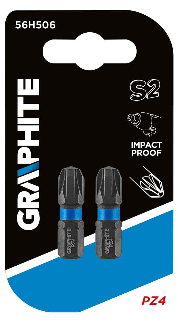 Slagbits PZ4 x 25 mm, 2 stk.