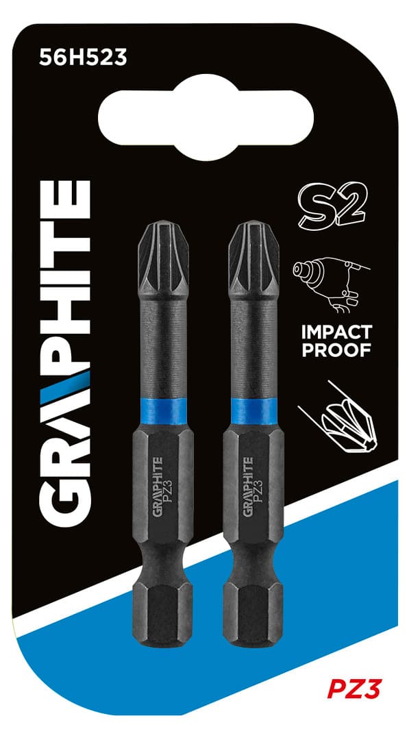 Slagbits PZ3 x 50 mm, 2 stk.