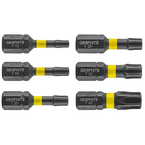 Slagbits TX10/15/20/25/30/40 x 25 mm, 6 stk.