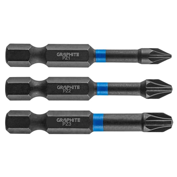 Slagbits PZ1/2/3 x 50 mm, 3 stk.