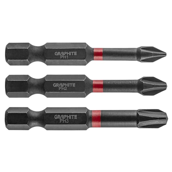 Slagbits PH1/2/3 x 50 mm, 3 st.