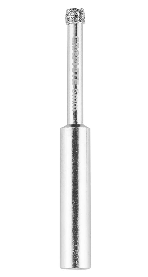 Diamantborr 5-12 mm med styrning, set om 6