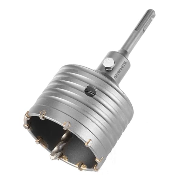80 mm hårdmetallhålsåg med SDS+ adapter och pilotborr