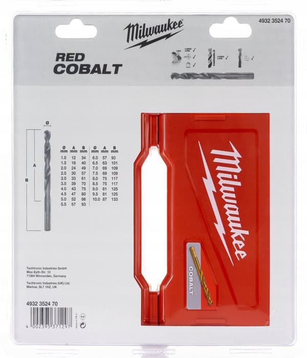HSS-G COBALT metallborr kassett 19 st.