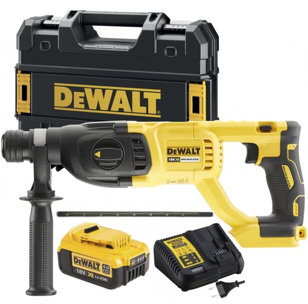 DeWalt DCH133M1 18V 4.0Ah XR SDS-Plus 3-funktionsslagborrmaskin med mejselfunktion