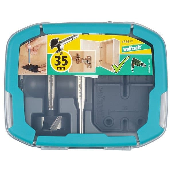 Wolfcraft 4656000 35mm hængselmonteringssæt