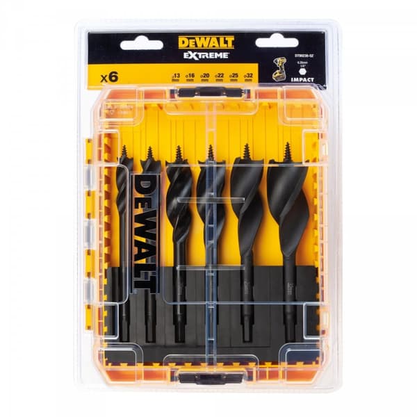 DeWALT DT90238 Selvborende Træspiralbor 6 Stk.