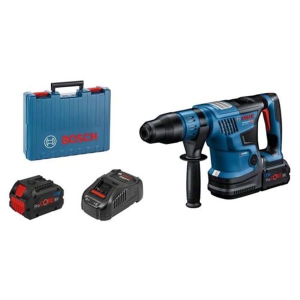 Bosch Professional Biturbo 18V-36C GBH SDS-Max slagboremaskine + 7J + 2 Procore 5,5Ah batterier + oplader + kuffert - 0611915003