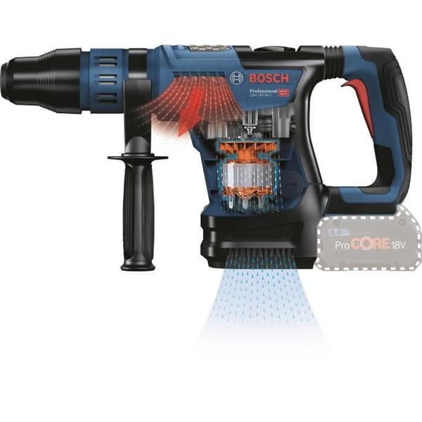 SDS Max GBH 18V-36 C akku-slagboremaskine leveres i soloversion, standard BOSCH-kasse
