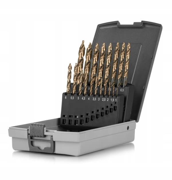 Sæt HSS Step-Tec borehoveder 19 dele 1-10x0,5 mm