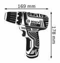 Miniatyrbillede 3 af 4: Bosch Professional GSR 12V-15 bore-/skruemaskine + 2 x 2,0Ah batterier + GAL 12V-20 oplader - 060186810F