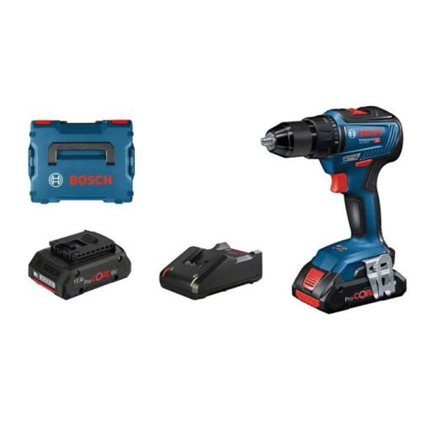 Bosch Professional GSR 18V-55 bore-/skruemaskine + 2 ProCore 4,0Ah batterier + L-BOXX - 06019H5204