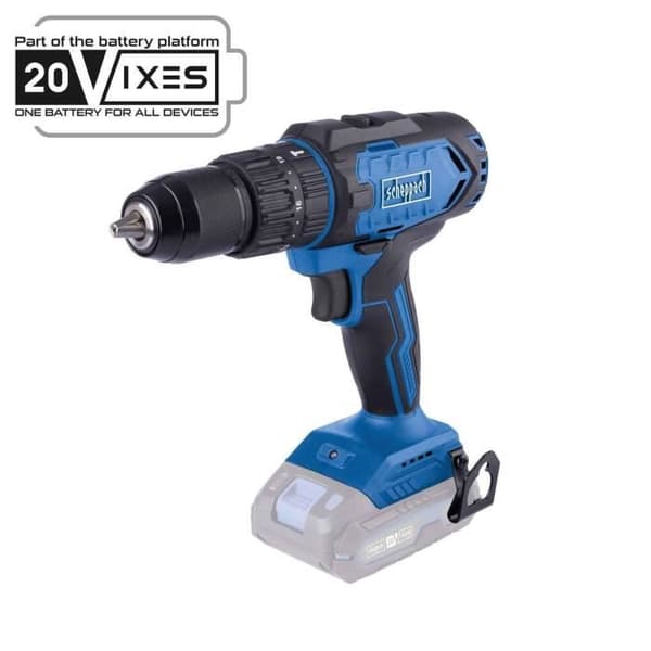 Akku-slagboremaskine C-CD45-X - 45 Nm 13 mm borepatron - SCHEPPACH 20V IXES - uden batteri eller oplader